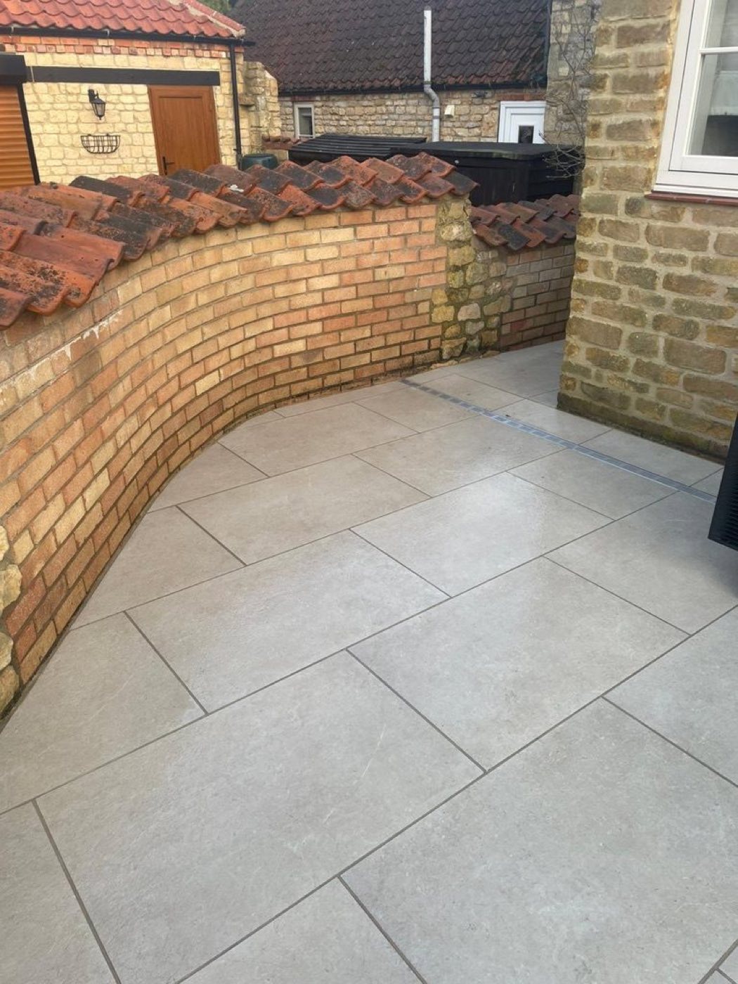 Bright, like-new patio after cleaning